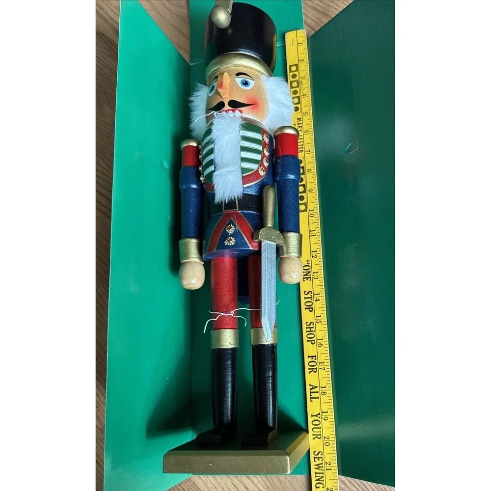 Kurt  Adler Nutcracker Soldier With Sword Wooden Christmas 20-Inches‎ Large NWT